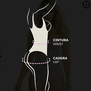 Size chart for waist trainer vest and cincher